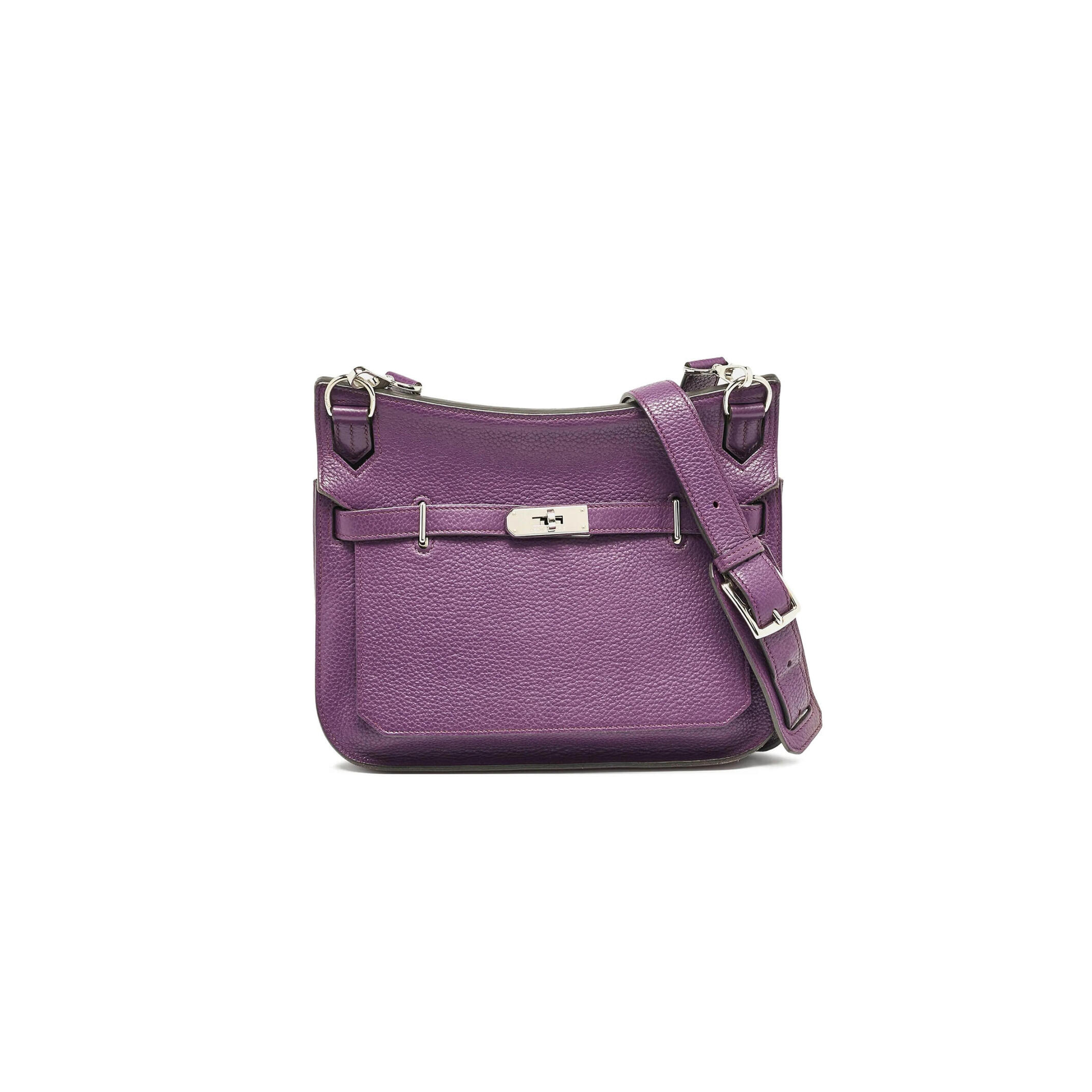 H**mes jypsiÈre shoulder anemone purple bag (28*22*12cm)